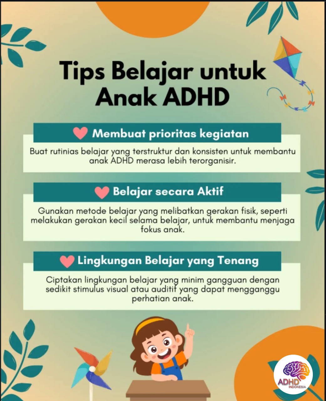 Strategi Belajar yang Cocok untuk Anak ADHD di Kabupaten Tegal